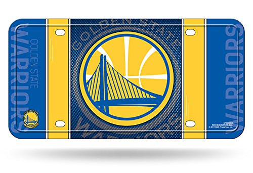 Rico Industries NBA Golden State Warriors Metal License Plate Tag 6 inch x 12 inch Multicolor Rico Industries NBA Golden State Warriors Metal License Plate Tag 6 inch x 12 inch Multicolor