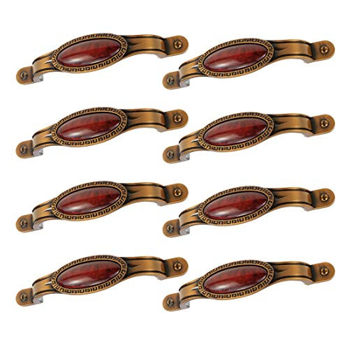 Dresser Drawer Pulls Karcy Kitchen Drawer Pulls 5.24x1.1x1.06 inch LxWxH  Pull Handles for Dresser Drawers Aluminum Alloy Pull Handle with Screws Set of 8