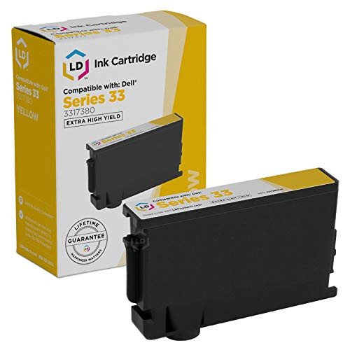 LD Compatible Ink Cartridge Replacement for Dell 331-7380 GRW63 Extra High Yield  Yellow