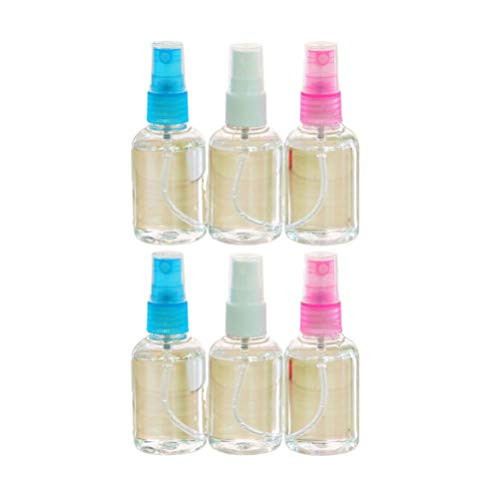 Beaupretty 6Pcs Travel Spray Bottle Fine Mist Mini Spray Bottles Atomizer Empty Spray Bottles for Essential Oil Perfume 30ml  Random Color