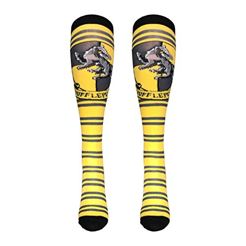 Harry Potter Hufflepuff Knee High Socks  Hufflepuff Yellow   Size9-11 Shoe Size5-10