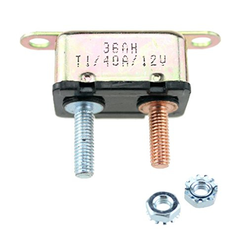 Jili Online New Metal RV Trailer Short Stop 12V Circuit Breaker 40A Auto-Reset