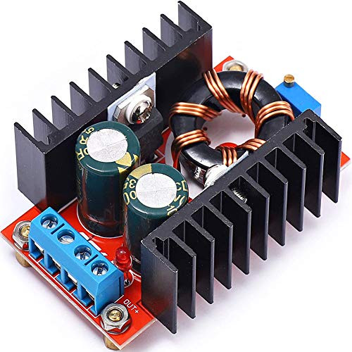 AOICRIE DC Buck Boost Converter 12A 150W MAX DC Step Down Buck Converter Constant Current Converter 12V to 35V Adjustable Regulator Module 10V-32V to 12V-35V Power Supply Module