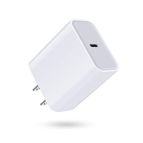 USB C Charger 18W USB C Power Adapter PD Fast Charger Plug Type C Wall Charger Block Box Compatible with iPhone 12 Mini 12 Pro Max iPhone 11 XS XR X SE 8 Plus iPad Pro Galaxy S20 FE 5G Note20LG