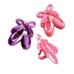 Oasis Supply Ballerina Slippers Pearlized Cupcake Rings  Pack of 12