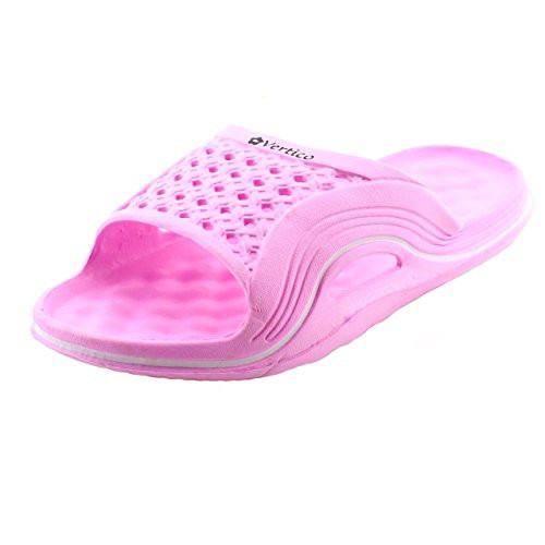 Vertico Slide-on Womens Shower and Poolside Sandal  8 9 Pink