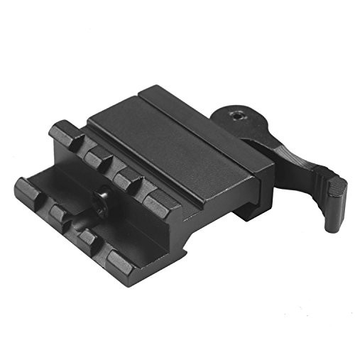 MIZUGIWA 3-Slot Angle Mount 45 Degree Offset Picatinny Weaver Rail QD Lever Mount