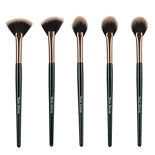Eye Makeup Brushes 5pcs Eyeshadow Makeup Brushes Set with Soft Synthetic Hairs  and  Real Wood Handle for Eyeshadow Eyebrow Eyeliner Blending