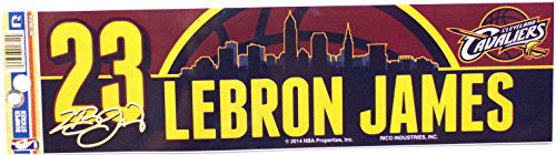 NBA Licensed Cleveland Cavaliers 23 Lebron James Bumper Sticker