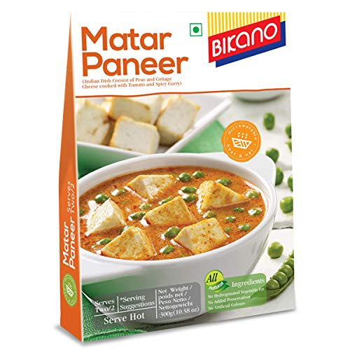 Bikano by Bikanervala Matar Paneer Ready to Eat Serves 2 300g
