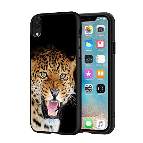 Compatible with iPhone XR Case Soft Silicone TPU Bumper Case Microfiber Anti-Scratch Shockproof Full-Body Protective Cover for iPhone XR 6.1 Inch  2018 Tiger