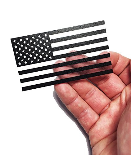 Forward Thick Transparent Forward American Flag Durable USA Polycarbonate Decal 2 inch x 3.5 inch  US Made