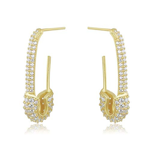 Safety Pin for Girls Cartilage Sterling Silver Hoop Earrings for WomenDainty Cubic Zirconia Dangle Drop Hypoallergenic CZ Stud Post Huggie Earrings Small Fashion Hoops Jewelry for Women  gold Safety Pin for Girls Cartilage Sterling Silver Hoop Earrings for WomenDainty Cubic Zirconia Dangle Drop Hypoallergenic CZ Stud Post Huggie Earrings Small Fashion Hoops Jewelry for Women  gold