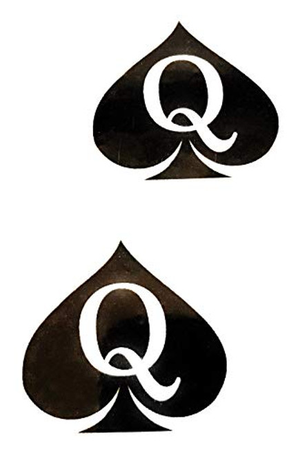 15 X Queen of Spades Temporary Tattoos - Hotwife - BBC - Cuckold - Swinger - Cuckoldress.