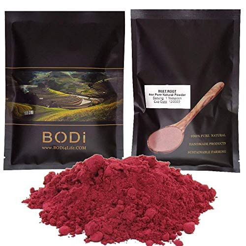 bodi  Beet Root Powder - 100 percent Pure Natural Chemical Free  4 8 16 32 oz   4 oz