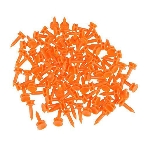 ttnight Golf Tees 100pcs Mini Golf Tees Plastic Golf Nail Limit Pin Outdoor Golfer Accessory - A