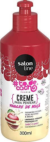 Salon Line - Linha Tratamento  ToDeCacho  - Creme Para Pentear Vinagre de Maca 300 Ml -  Salon Line - Treatment  IHaveCurls  Collection - Apple Cider Vinegar Combing Cream 10.14 Fl Oz