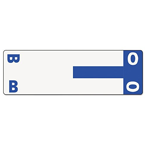 Smead 67153 Alpha-Z Color-Coded First Letter Name Labels B  and  O Dark Blue 100 Pack