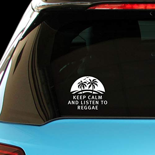 PressFans - Keep Calm and Listen to Reggae Car Laptop Wall Sticker
