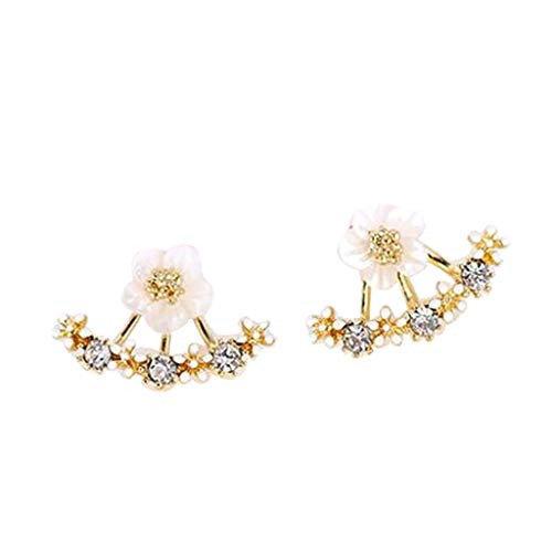 Earrings 1Pair Women Fashion Flower Crystal Ear Stud Earrings Earring Jewelry Gift Earrings 1Pair Women Fashion Flower Crystal Ear Stud Earrings Earring Jewelry Gift