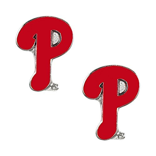 aminco Philadelphia Phillies Post Stud Logo Earring Set MLB Charm aminco Philadelphia Phillies Post Stud Logo Earring Set MLB Charm