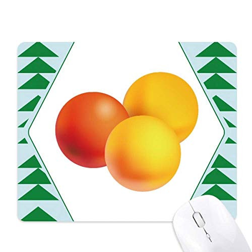 Orange Pill Health Care Products Pattern Mouse Pad Green Pine Tree Rubber Mat