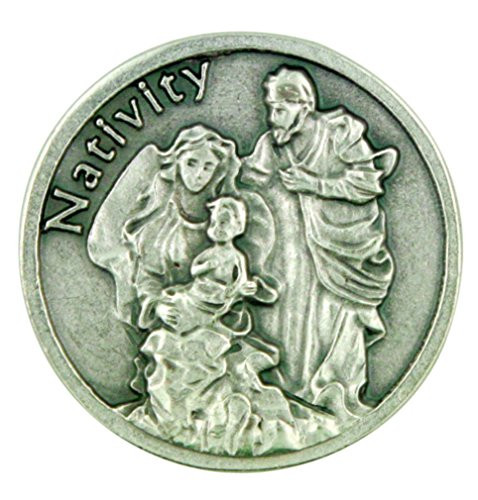 Lumen Mundi The Holy Family Nativity of Christ Pocket Token with Christmas Prayer Back