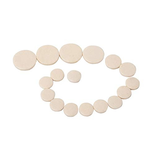 SUPVOX 17pcs Clarinet Pads Bb Clarinet Woodwind Instrument Pads Faux Leather Clarinet Key Pads
