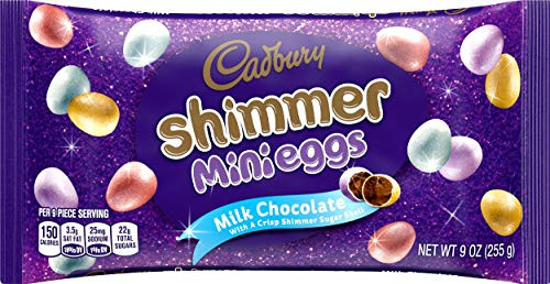 CADBURY MINI EGGS Milk Chocolate with Crisp Shell Shimmer Candy Easter 9 oz Bag CADBURY MINI EGGS Milk Chocolate with Crisp Shell Shimmer Candy Easter 9 oz Bag