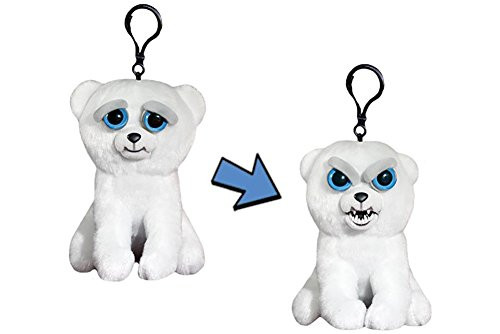 William Mark Mini Feisty Pets: Karl the Snarl- Adorable 4" Plush Stuffed Polar Bear That Turns Feisty With A Squeeze