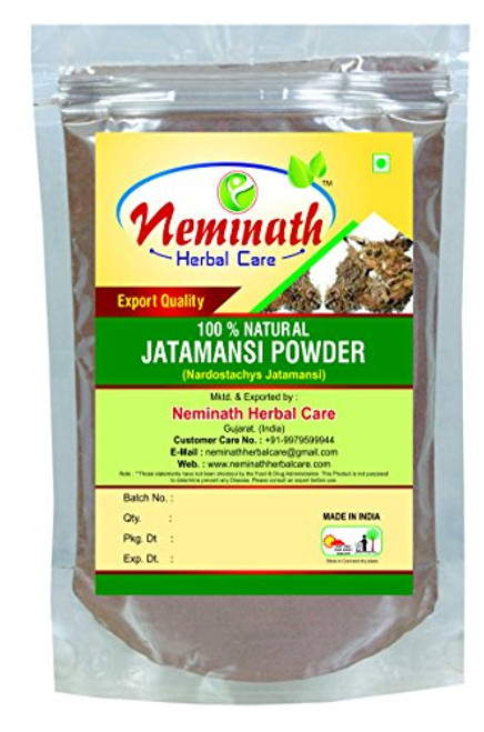 100 percent Natural Jatamansi Root  NARDOSTACHYS JATAMANSI  Powder for REJUVENATING HAIR ROOTS NATURALLY by Neminath Herbal Care  100 g