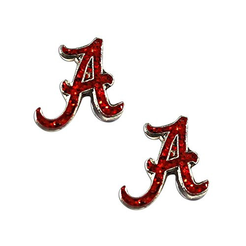 aminco Alabama Crimson Tide Glitter Post Stud Earring NCAA Charm Gift
