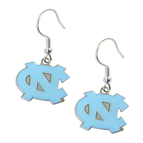 aminco North Carolina Tarheels UNC Dangle Logo Earring Set NCAA Charm Gift