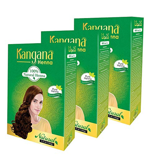 Kangana Henna 100 percent Natural Henna Powder for Hair - Hair Conditioning Henna Powder for Silky Soft Hair Naturally - 150 Grams 5.3 Oz - Pack of 3 Kangana Henna 100 percent Natural Henna Powder for Hair - Hair Conditioning Henna Powder for Silky Soft Hair Naturally - 150 Grams 5.3 Oz - Pack of 3