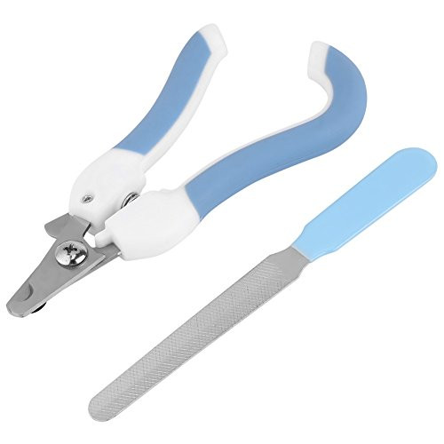 Pet Nail Clippers Dog Cat Nail Trimmer Stainless Steel Pet Claw Cutter Professional Pet Grooming Toenail Scissors Animal Claw Daily Care Tool with Nail File  S-Blue