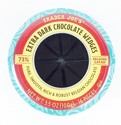 Trader Joes Extra Dark Chocolate Wedges 3.5 oz
