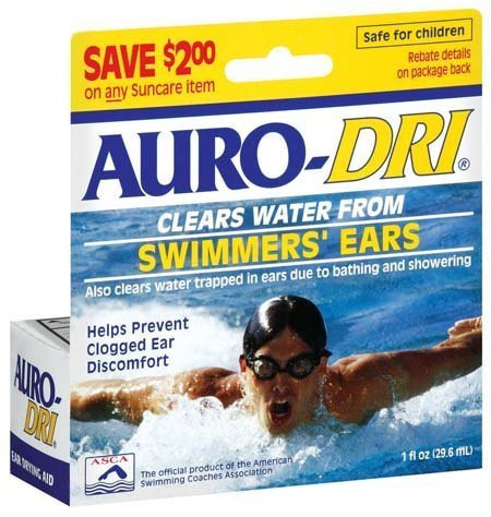 Auro-Dri Swimmers Ear Liquid 1 OZ  PACK OF 2