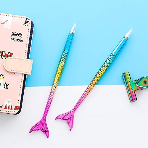 1 Pcs Novelty Colorful Luxury Mermaid Ballpoint Pen Kawaii Stationery Kids Gifts School Writing Pens Office Supplies for Girl