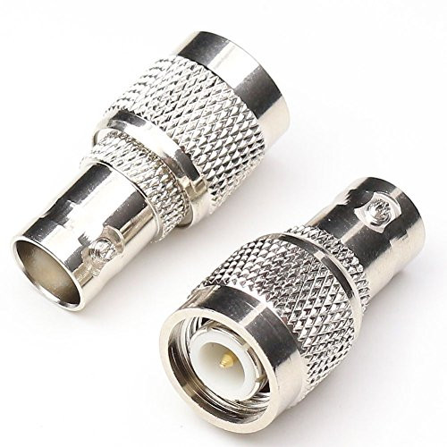 ANHAN BNC Female to TNC Male Adapter RF Coax Coaxial Connector Adapter F/M Straight Adapter TNC to BNC Coax Cable Connector 2Packs