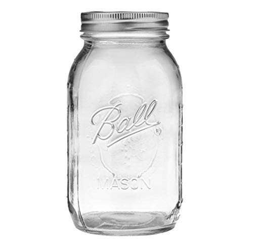 Ball Mason Jar Clear Glass Ball Collection Heritage Series Regular Mouth 32 ounces