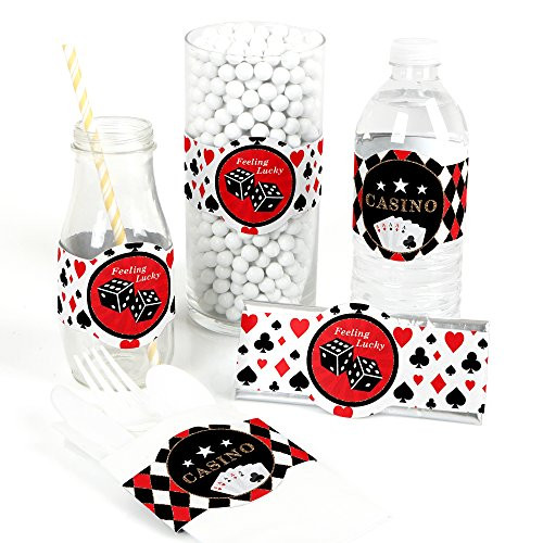 Las Vegas - DIY Party Supplies - Casino Party DIY Wrapper Favors & Decorations - Set of 15 Las Vegas - DIY Party Supplies - Casino Party DIY Wrapper Favors & Decorations - Set of 15