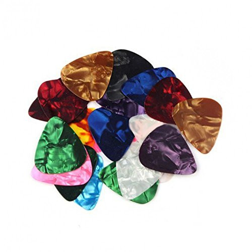 10100pcs Guitar Picks Acoustic Electric Plectrums Celluloid Assorted Colors