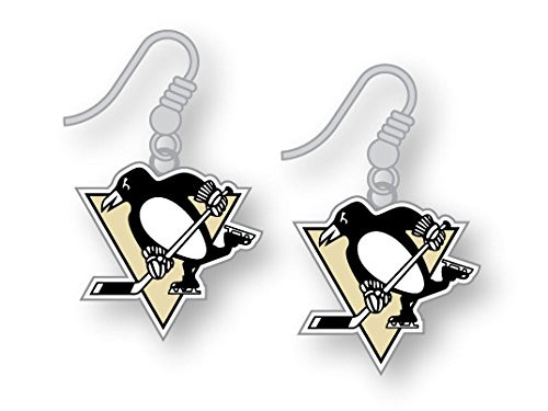 Pittsburgh Penguins - NHL Team Logo Dangler Earrings