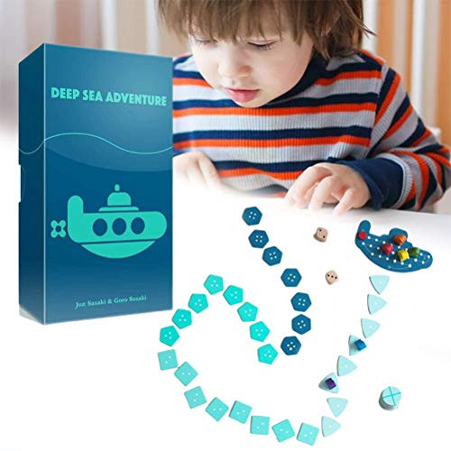 HEITIGN Deep Sea Adventure Game Deep Sea Adventure Board Game Funny Cards Party Games Treasure-Hunting Travel Board Game Family Party Games for Kids and Adults English Version