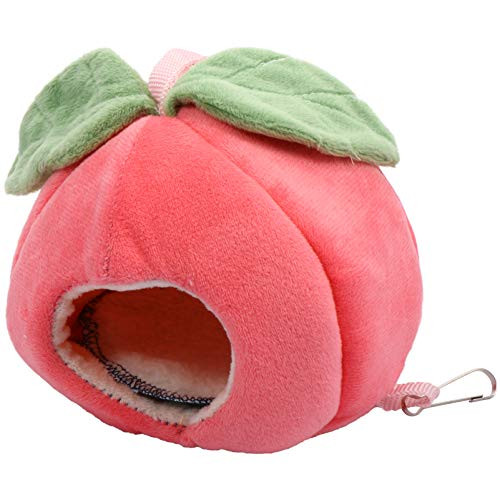 POPETPOP Pet Hamster Warm Bed House Hut Hanging Cage Nest for Mini Small Animal Mice Rat Sugar Glider Chinchilla Dwraf Hamster Gerbil Pink