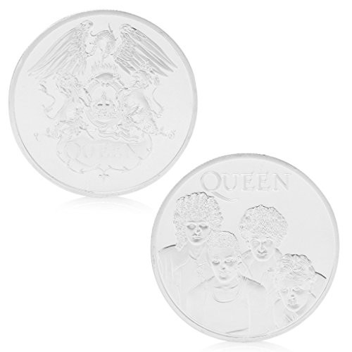 Commemorative Coin - Queen British Rock Band Silver Plated Commemorative Coin Token Collectible Gift