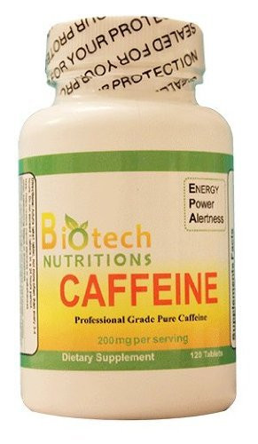 Biotech Nutritions - Biotech Nutritions Caffeine Maximum Potency 200 mg 120 tablets -