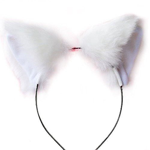 Xdodnev Fashion Girl Cute Cat Fox Ear Long Fur Hair Headband Anime Cosplay Party Costume