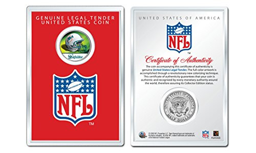 MIAMI DOLPHINS NFL Helmet JFK Half Dollar U.S. Coin w NFL Display Case LICENSED MIAMI DOLPHINS NFL Helmet JFK Half Dollar U.S. Coin w NFL Display Case LICENSED