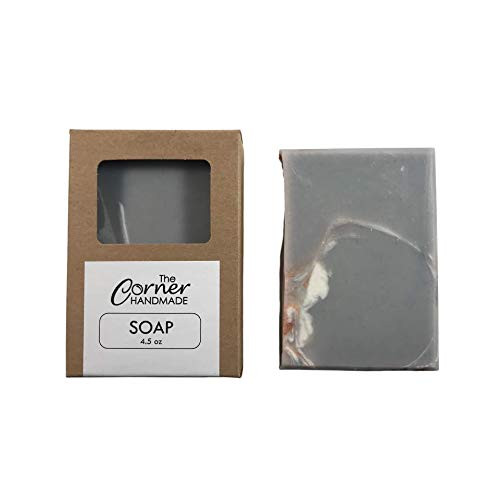 Sandalwood Soap Soap Bar with Kaolin Clay and Indigo Hand Crafted Mens Gift Cold Process 4.5 Oz
